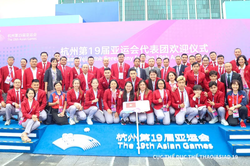 Lễ thượng cờ Đoàn thể thao Việt Nam tại ASIAD 19