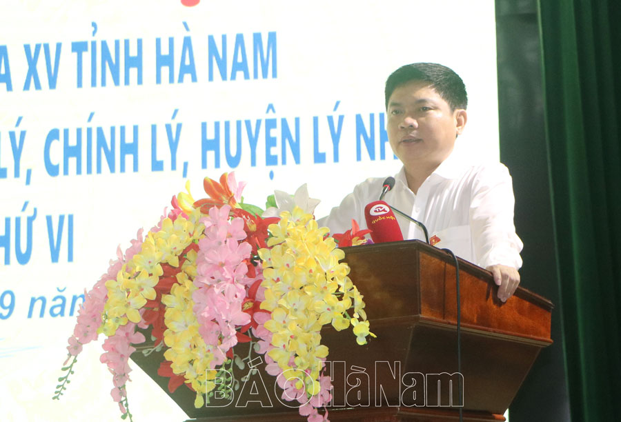 Đoàn ĐBQH tỉnh tiếp xúc cử tri thị xã Duy Tiên huyện Lý Nhân và thành phố Phủ Lý