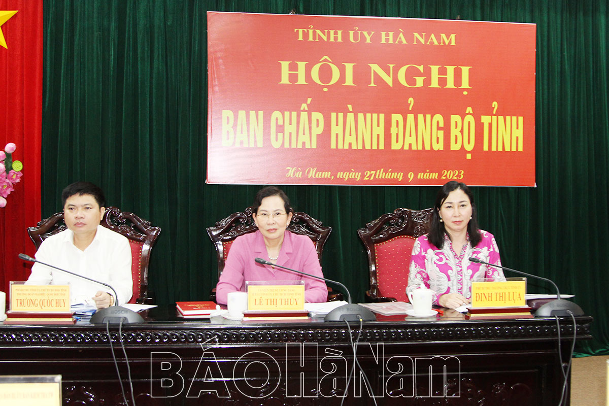 BCH Đảng bộ tỉnh họp thảo luận các nội dung theo thẩm quyền