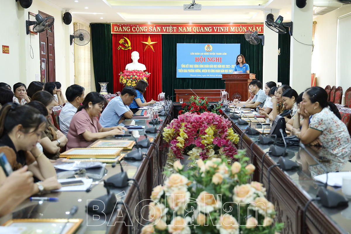 Thanh Liêm Tổng kết hoạt động công đoàn khối giáo dục năm học 20222023