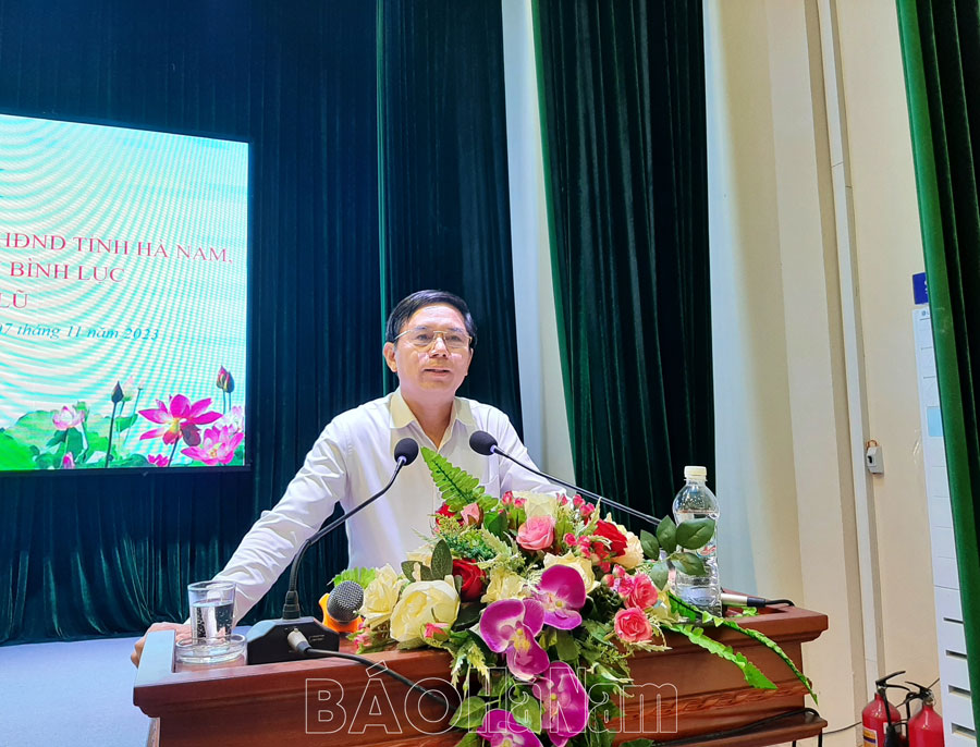 Đại biểu HĐND tỉnh tiếp tục chương trình tiếp xúc cử tri tại các huyện Bình Lục Kim Bảng và thành phố Phủ Lý