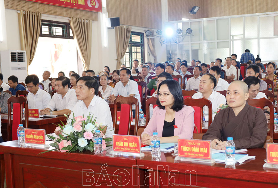 Đại biểu HĐND tỉnh tiếp xúc cử tri các huyện Lý Nhân Thanh Liêm và thị xã Duy Tiên 