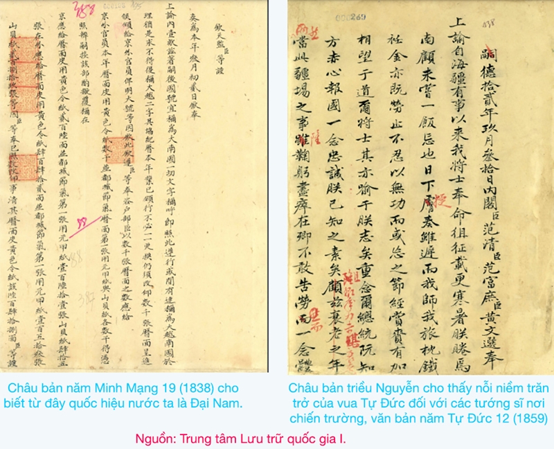 Trưng bày châu bản triều Nguyễn kết hợp công nghệ trình chiếu diễn ra ngày 1711