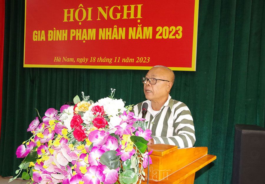Trại tạm giam Công an tỉnh Hà Nam Tổ chức hội nghị gia đình phạm nhân năm 2023