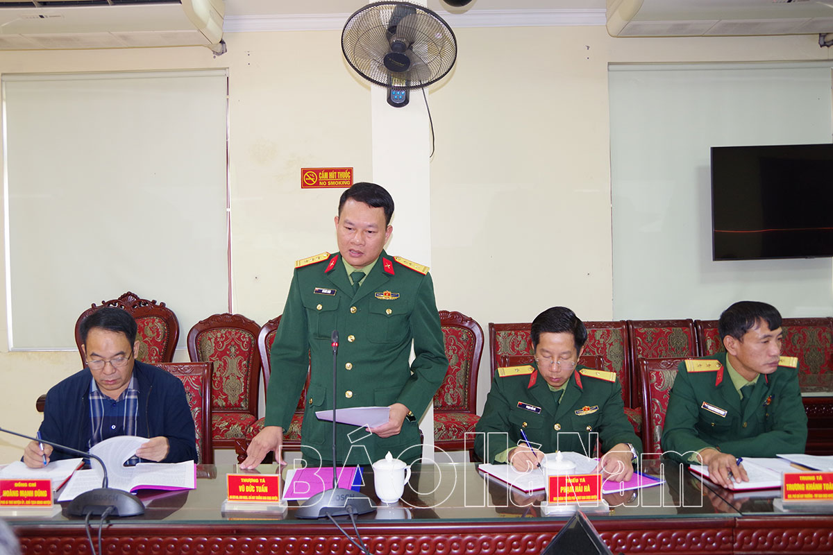 Đảng uỷ Quân sự huyện Thanh Liêm ra nghị quyết lãnh đạo thực hiện nhiệm vụ năm 2024