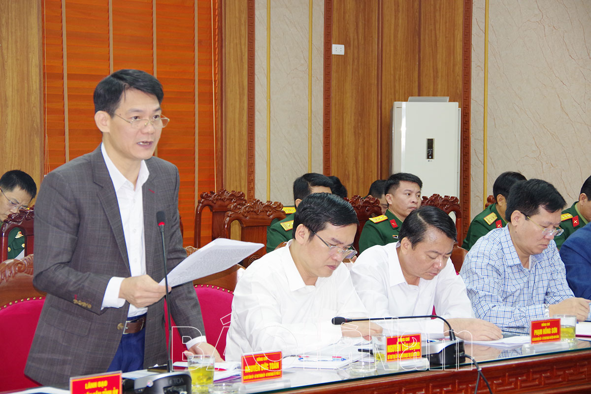 Đồng chí Bí thư Tỉnh ủy Lê Thị Thủy chủ trì hội nghị ĐUQS tỉnh ra nghị quyết lãnh đạo thực hiện nhiệm vụ năm 2024            