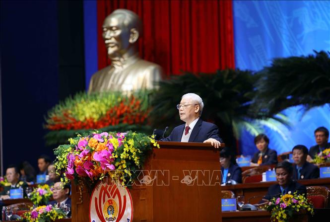 Tổng Bí thư Nguyễn Phú Trọng Tiếp tục xây dựng giai cấp công nhân và tổ chức Công đoàn ngày càng vững mạnh toàn diện
