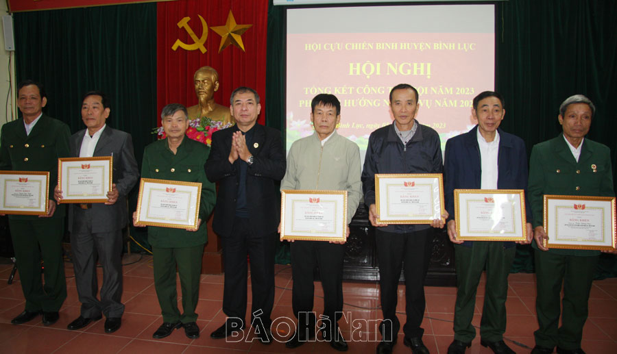 Hội Cựu chiến binh huyện Bình Lục triển khai nhiệm vụ năm 2024