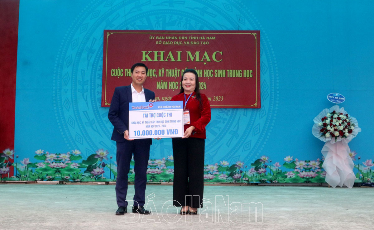 Có 45 dự án tham dự Cuộc thi KHKT dành cho học sinh trung học tỉnh Hà Nam năm học 2023 2024