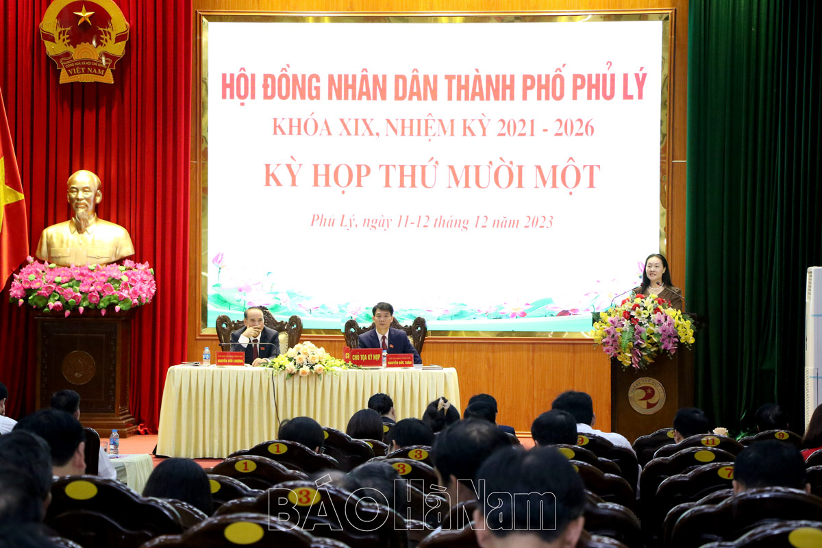 HĐND thành phố Phủ Lý bế mạc Kỳ họp thứ 11  nhiệm kỳ 20212026