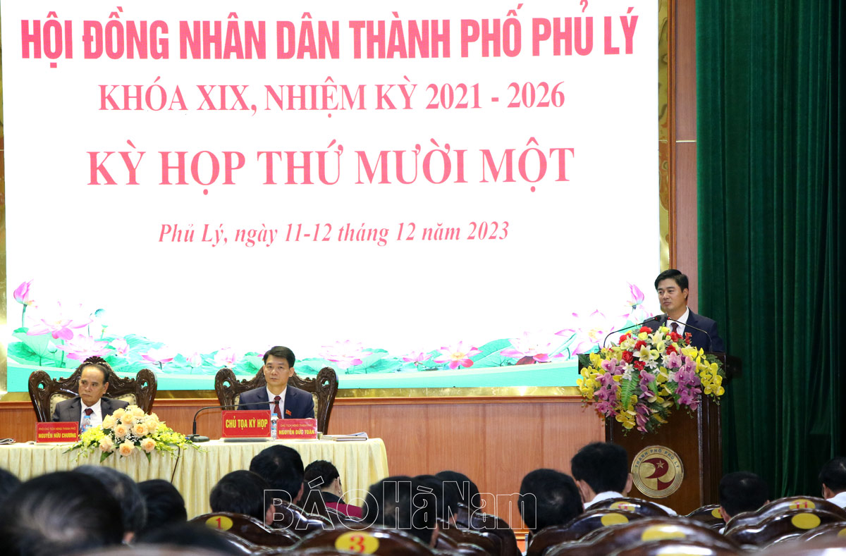 HĐND thành phố Phủ Lý bế mạc Kỳ họp thứ 11  nhiệm kỳ 20212026