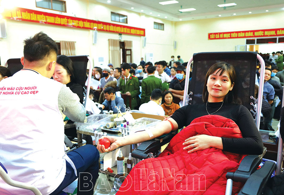 Lan tỏa phong trào hiến máu tình nguyện ở Thanh Liêm