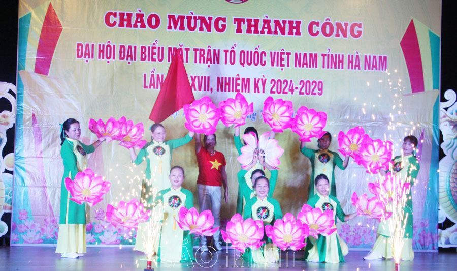Chương trình văn nghệ chào mừng thành công Đại hội đại biểu MTTQ Việt Nam tỉnh Hà Nam