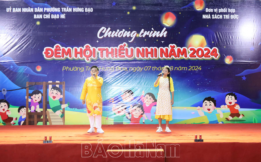 Sôi nổi chương trình Ngày hội thiếu nhi phường Trần Hưng Đạo năm 2024