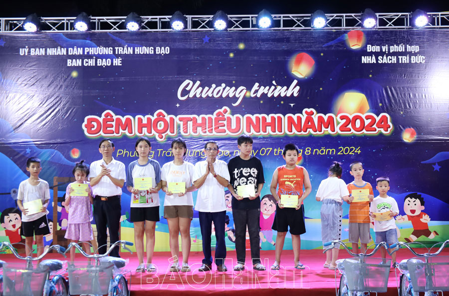 Sôi nổi chương trình Ngày hội thiếu nhi phường Trần Hưng Đạo năm 2024