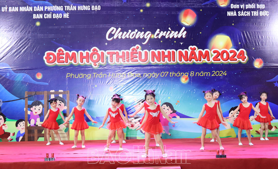Sôi nổi chương trình Ngày hội thiếu nhi phường Trần Hưng Đạo năm 2024
