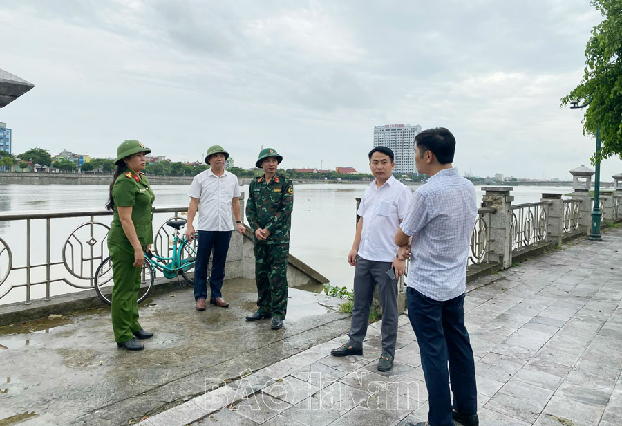 Phủ Lý chủ động phòng chống ngập úng khi lũ sông Đáy dâng cao