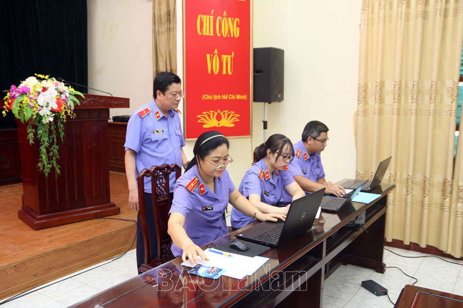 Ngành Kiểm sát Hà Nam đẩy mạnh ứng dụng công nghệ thông tin chuyển đổi số