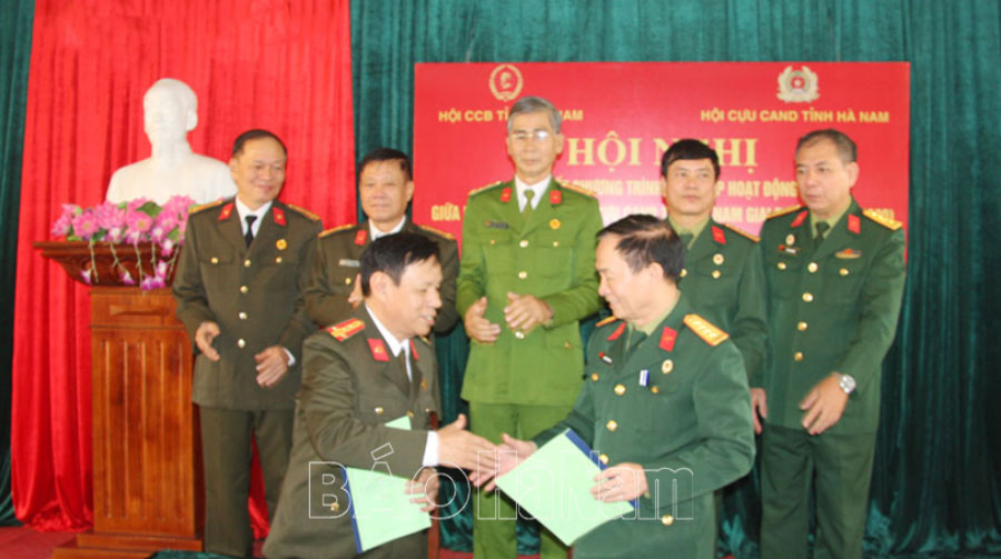 Hội Cựu chiến binh Hội Cựu CAND tỉnh ký kết phối hợp hoạt động giai đoạn 2024 – 2029