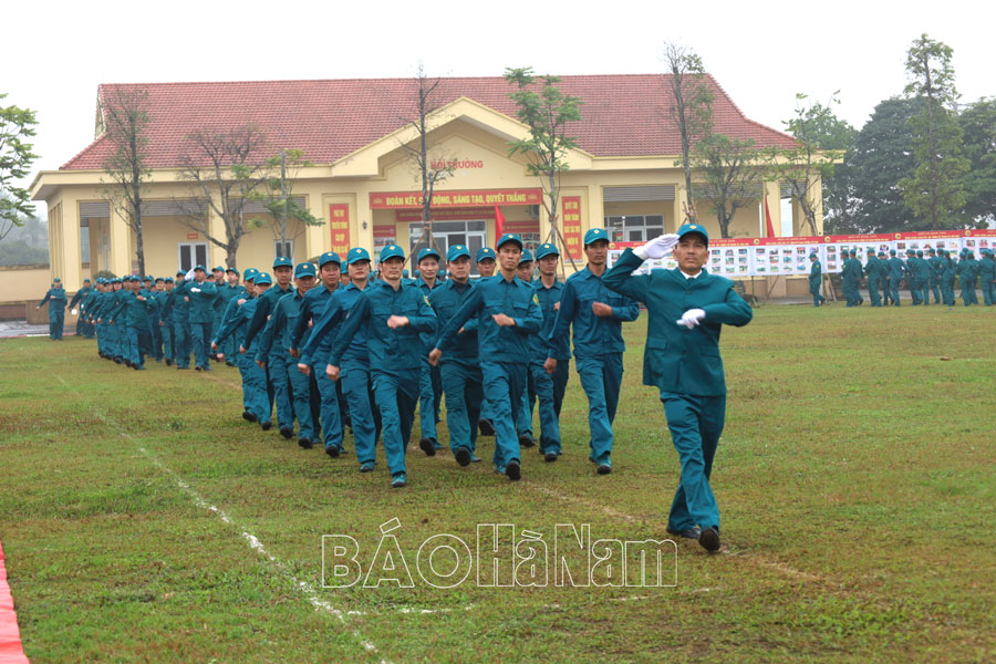 Các địa phương tổ chức lễ ra quân huấn luyện năm 2025