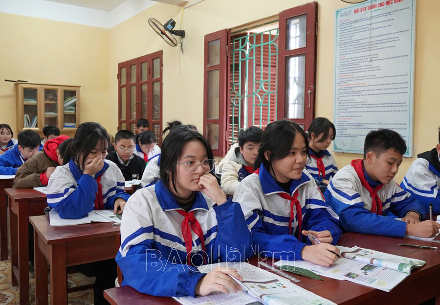 Nhiều trường học trên địa bàn tỉnh cho học sinh nghỉ thứ bảy từ tuần đầu tháng 3