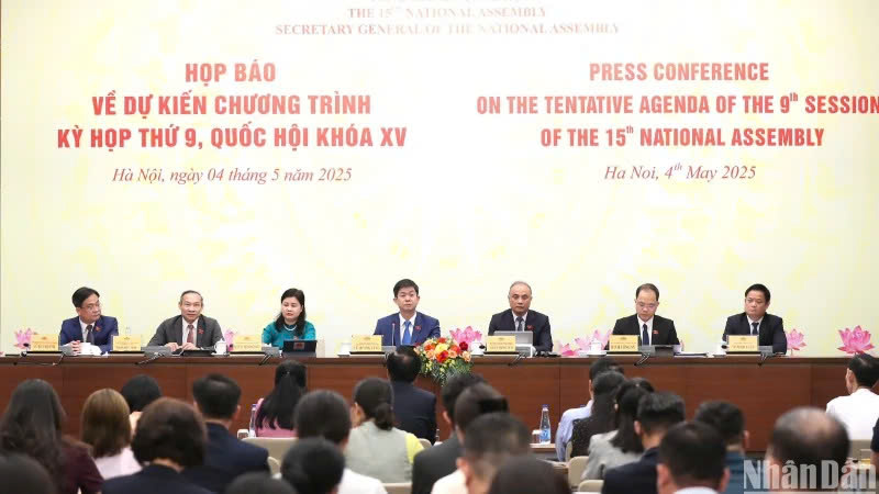 Thông cáo báo chí Phiên khai mạc Kỳ họp thứ 9 Quốc hội khóa XV
